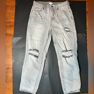 BP Tapered Gray Distressed Jeans Size 27 NEVER WORN